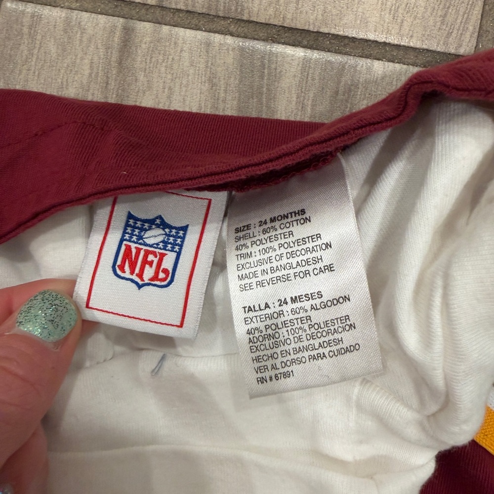 Vintage Y2K Washington Redskins NFL Toddler Cheerleader Dress - Picture 4 of 7